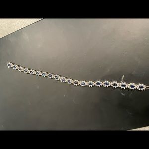 Diamond and Blue Sapphire bracelet